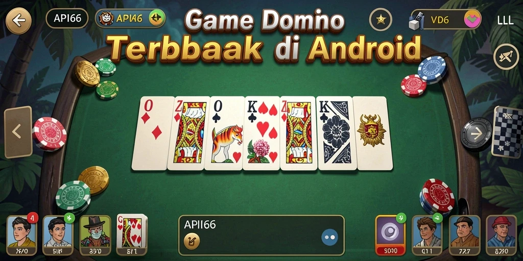 Tampilan gameplay domino yang seru dan menarik di API66.