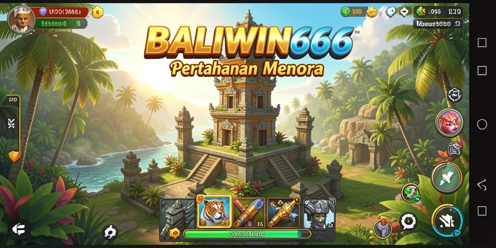 Gameplay seru dari BALIWIN66 dalam pertarungan Tower Defense.