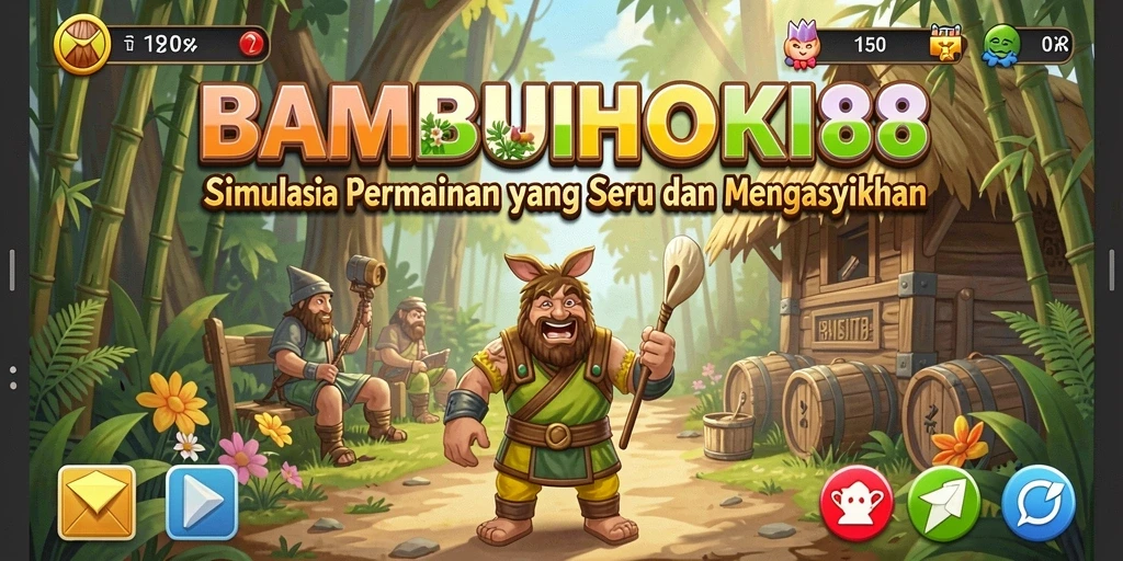 Tampilan gameplay seru BAMBUHOKI88 dengan grafis menawan.