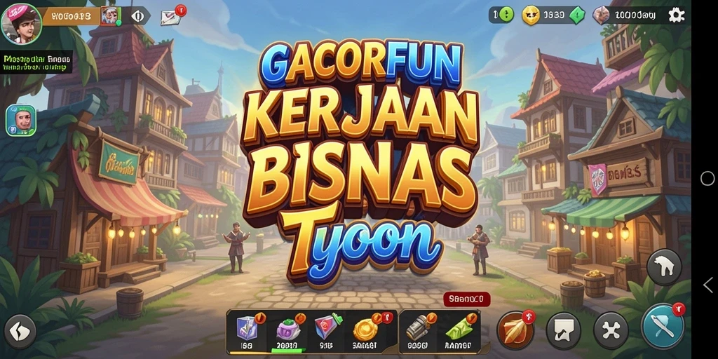 Screenshot utama GACORFUN menunjukkan pengalaman gameplay Tycoon yang menawan.