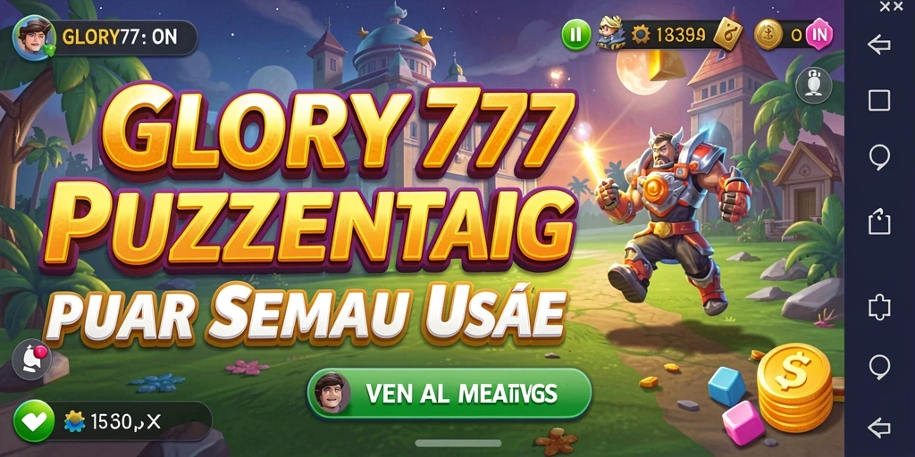 Tangkapan layar gameplay <strong>GLORY777</strong> menampilkan aksi seru game Puzzle.