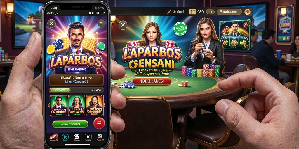 Gameplay Live Casino seru di LAPARBOS dengan dealer profesional.