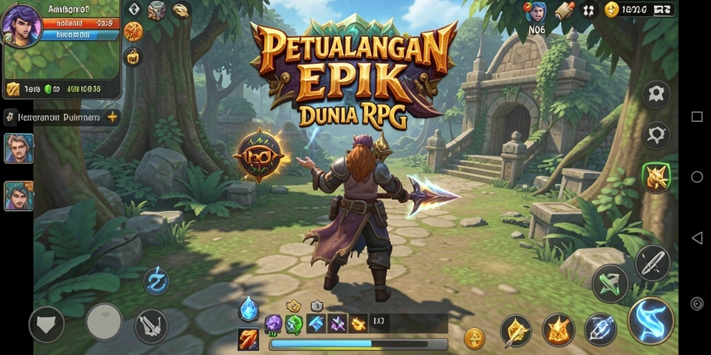 Gameplay RPG memukau dengan pertarungan taktis yang seru.