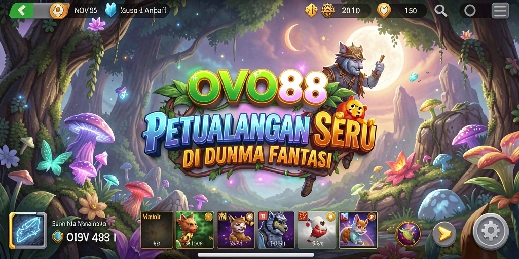 Screenshot OVO88 menampilkan aksi petualangan seru di dunia fantasi.