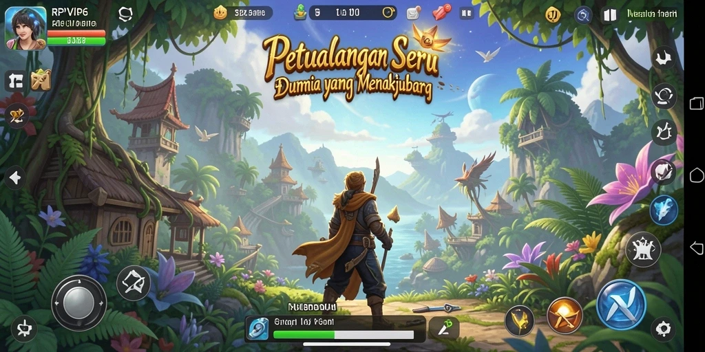Screenshot utama RPVIP6 menampilkan gameplay petualangan yang menegangkan dan seru.