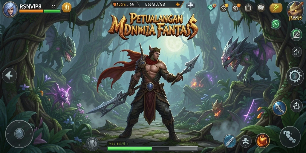 Screenshot utama RSNVIP8 menampilkan aksi seru dalam petualangan.