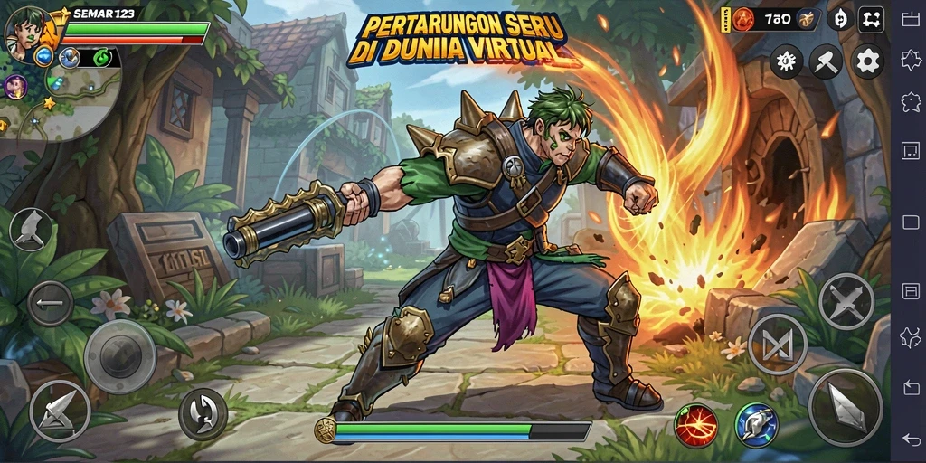 Tampilan gameplay seru dan menantang di SEMAR123.