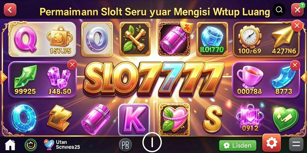Tampilan gameplay SLOT777 yang menarik dan mudah dimainkan.