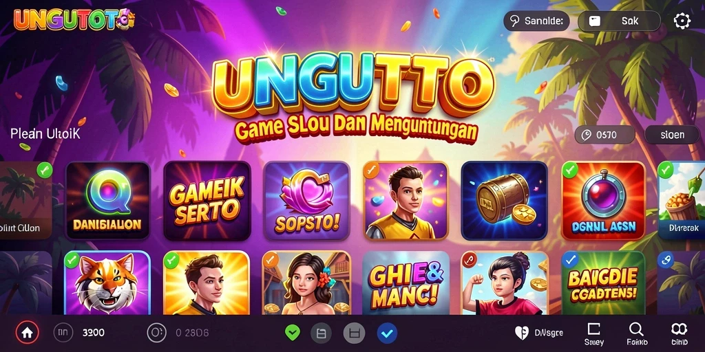 Tampilan gameplay UNGUTOTO yang menarik dan mengasyikkan.