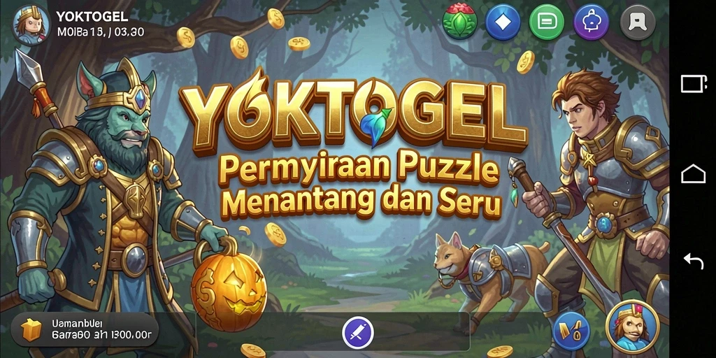 Tampilan gameplay seru YOKTOGEL dengan tantangan Puzzle.